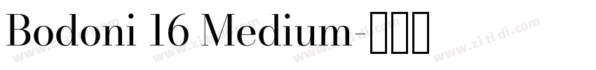 Bodoni 16 Medium字体转换